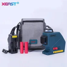 XEAST профессионального уровня 12 линий 3D лазерный уровень наливные 360 горизонтальный и вертикальный крест красный лазерный луч линии 635nm, 20 МВт