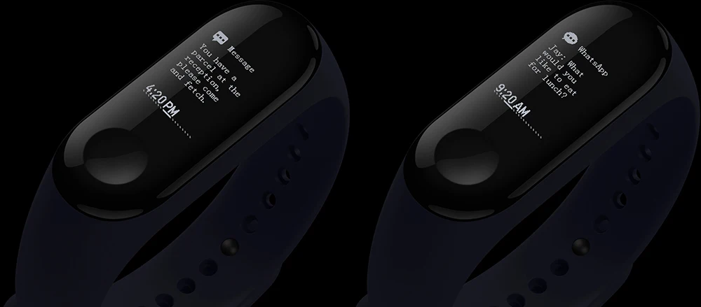 Xiaomi Mi Band 3 Smart Wristband Fitness Bracelet MiBand Band 3 Big Touch Screen OLED Message Heart Rate Time Smartband 2