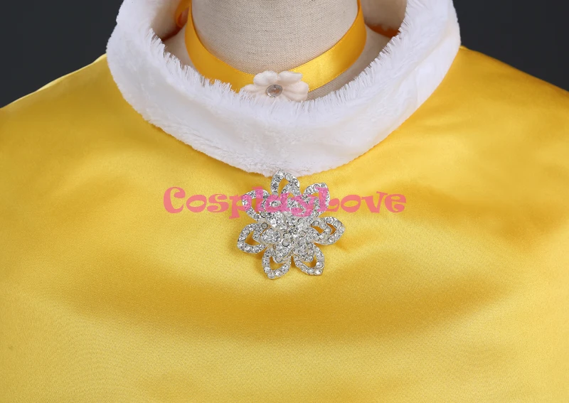CosplayLove Beauty and The Beast Cosplay Custom-made Belle Cosplay Dress Yellow Adult Kid Princess Cosplay Costume With Cloak (5)