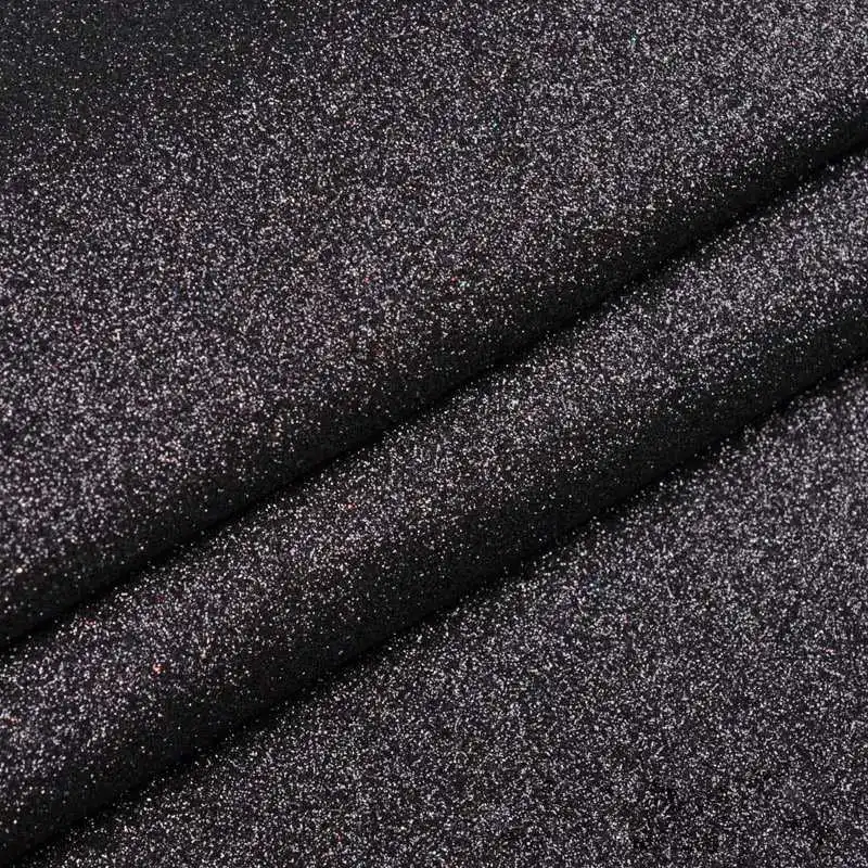 1 шт. 30*30 см DIY Блестки из искусственной кожи высокого качества обувь ткань мешок швейные материалы - Цвет: 1 Black