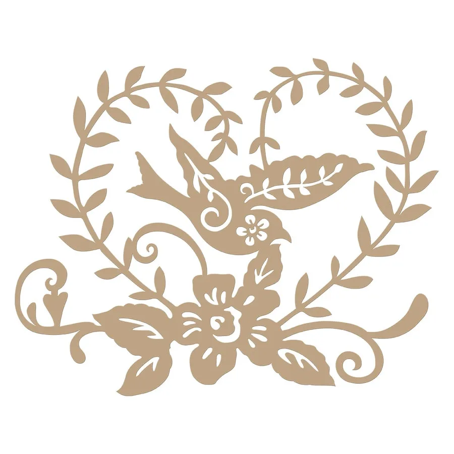  Bird heart vine DIY Metal Cutting Dies Scrapbooking Album Photo Embossing Crafts Paper Cards Envelo - 32988990380