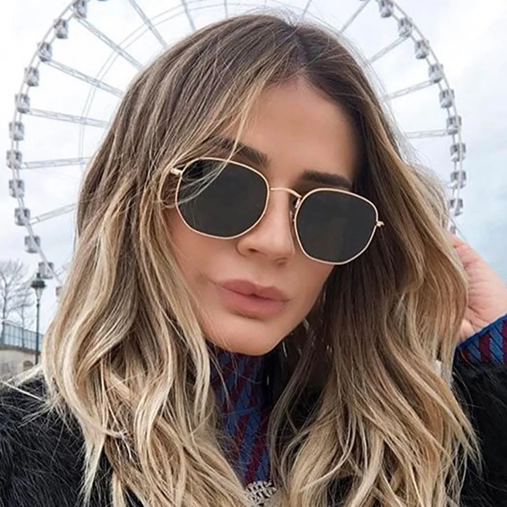 VIVIBEE Oval Women Fashion Photochromic Sunglasses Polarized Ladies Metal Gold Frame Sun Glasses 2025 Trending Female Shades 2