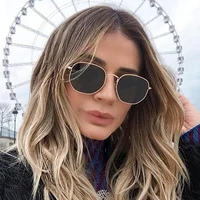 VIVIBEE Oval Women Fashion Photochromic Sunglasses Polarized Ladies Metal Gold Frame Sun Glasses 2025 Trending Female Shades 2