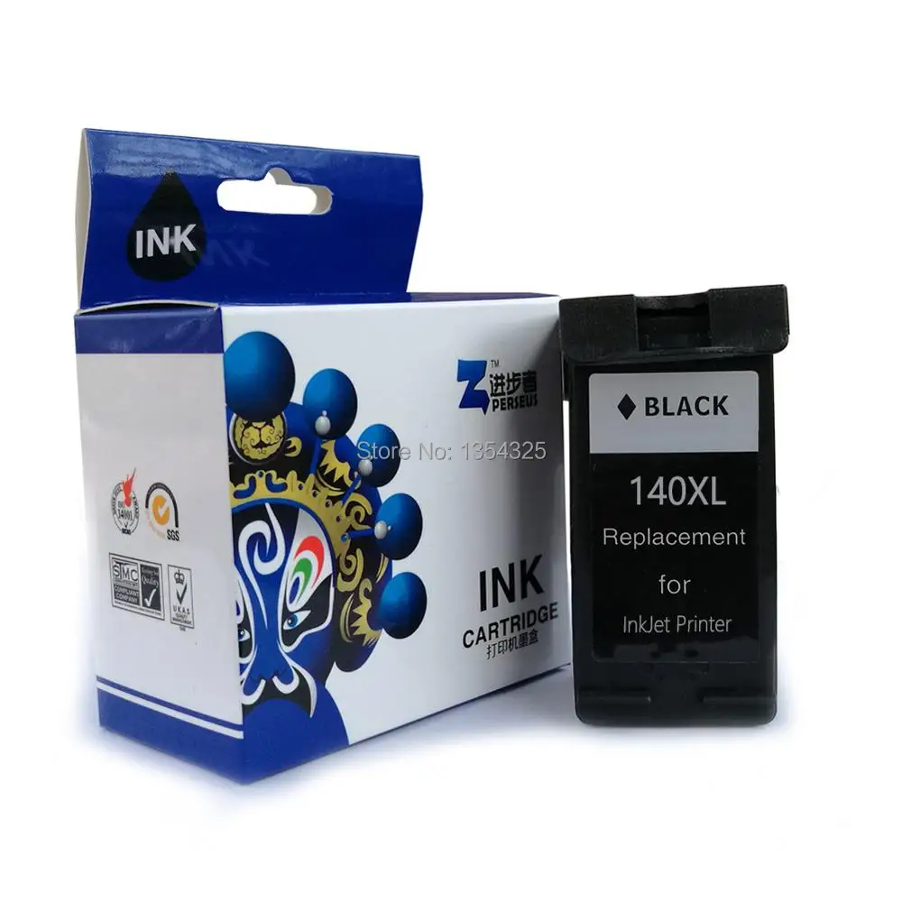 

PERSEUS Ink Cartridge For HP 140 140XL Black High Quality Compatible with DeskJet 5363 D4263 OfficeJet 6413 J5783 J5783 Printer