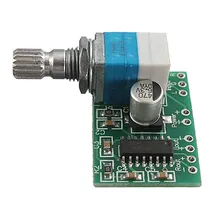 Electronic Circuit Board PAM8403 5V 2 Channel Power Audio Amplifier Board 3Wx2 Volume Control USB Power