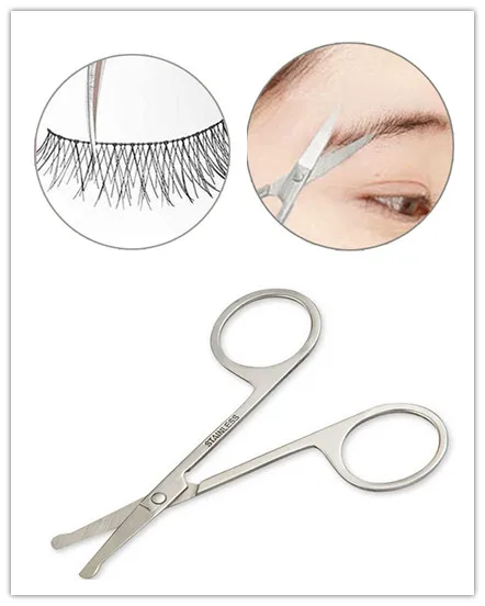 cutting eyebrows with clippers