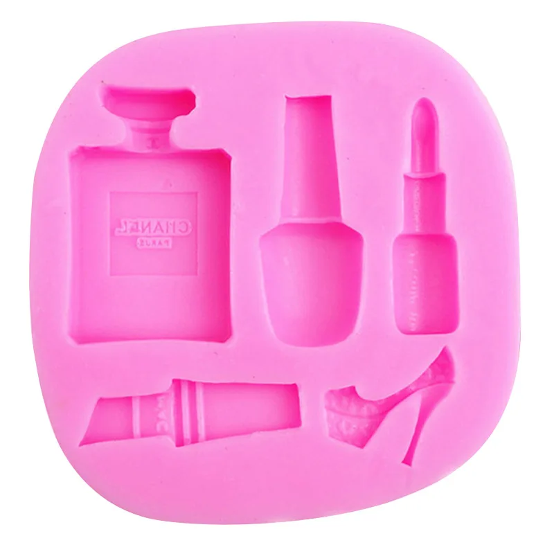 

Hot Sale Silicone Makeup Lipstick Cake Decorating Mould Sugarcraft Chocolate Baking Mould Kitchen accessories