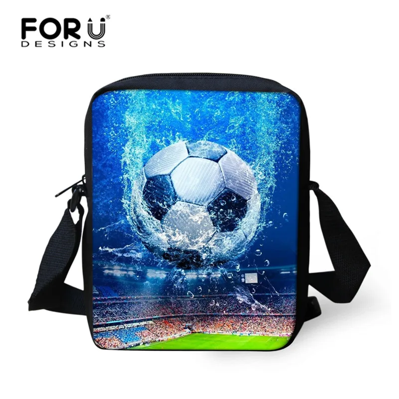 Football Kids Messenger Bags for School Cross Body Shoulder Bag Cute for Travel