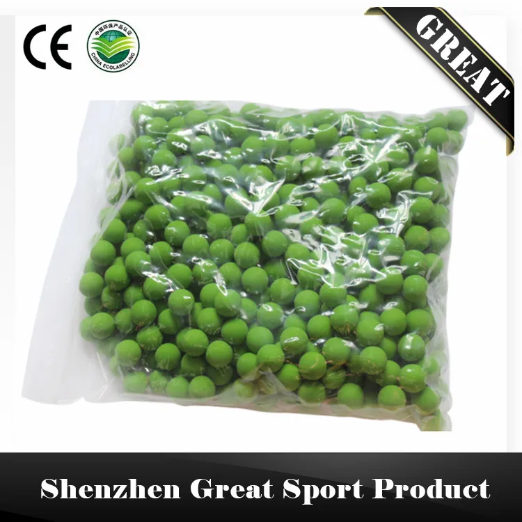 500 шт./пакет 0,6" многоразовые Пейнтбол резиновый мяч из однотонного грелки из натуральной резины - Цвет: Green