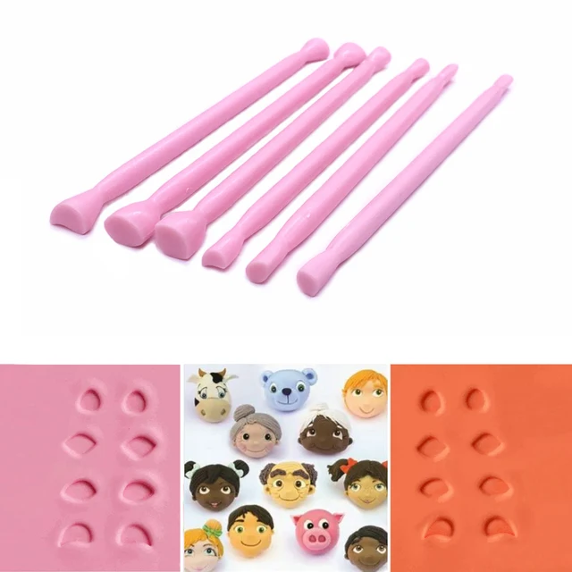 6 Db/Beállított Rajzfilm Szem Orr Fondant Sütemény Díszítő Vágó Cukor Kézműves Penész Szerszámok