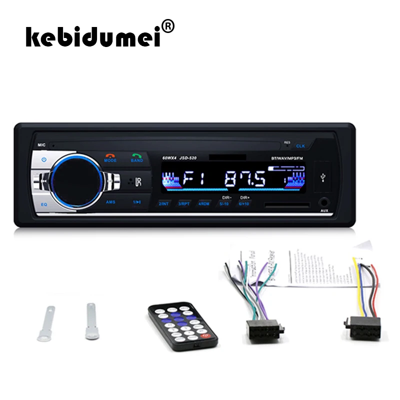 

JSD-520 Stereo Radio Player Digital Bluetooth MP3 FM Stereo Radio Player Audio USB/SD with In Dash AUX Input Car Auto radio