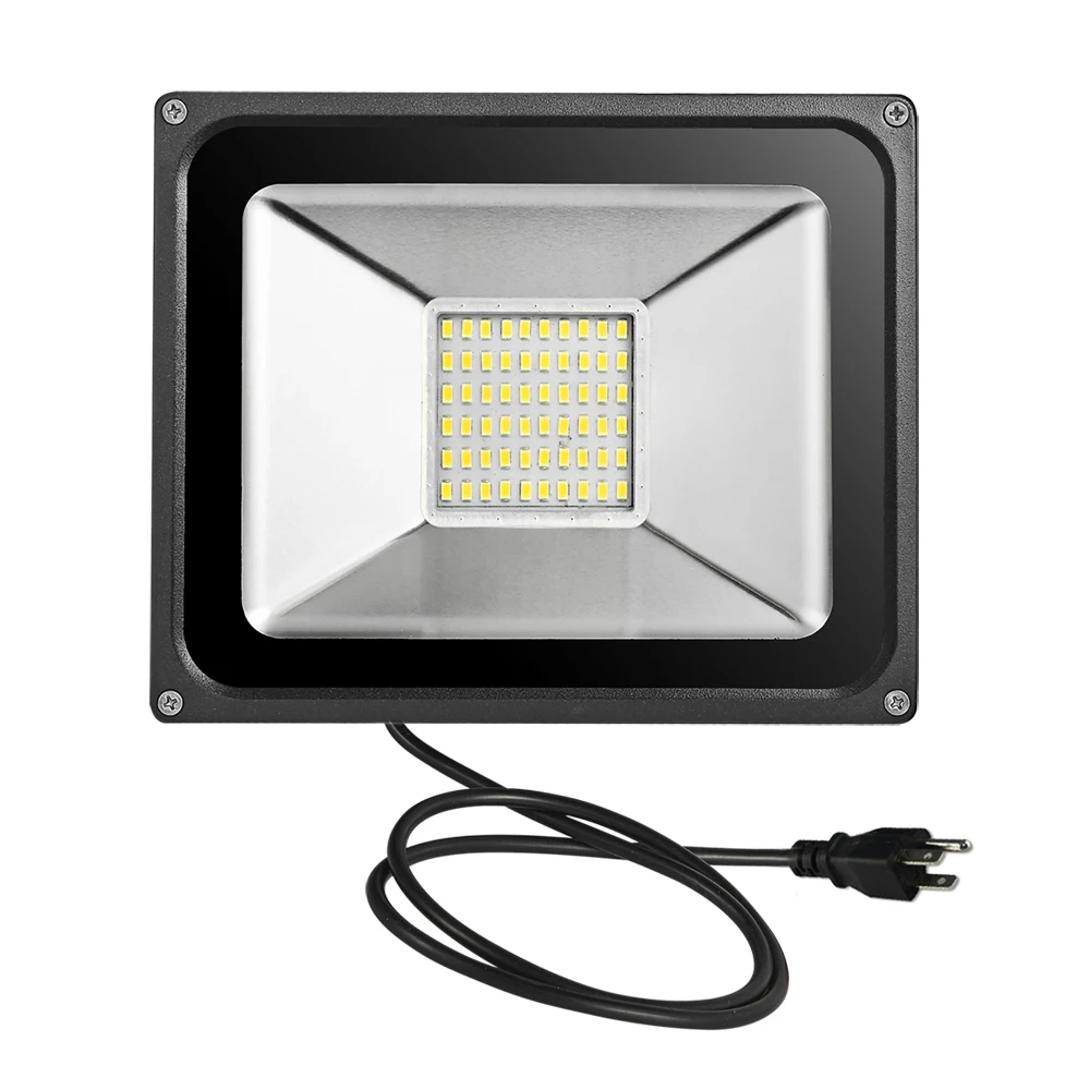 

50W LED Flood Light Warm White with US Plug 110V Waterproof IP65