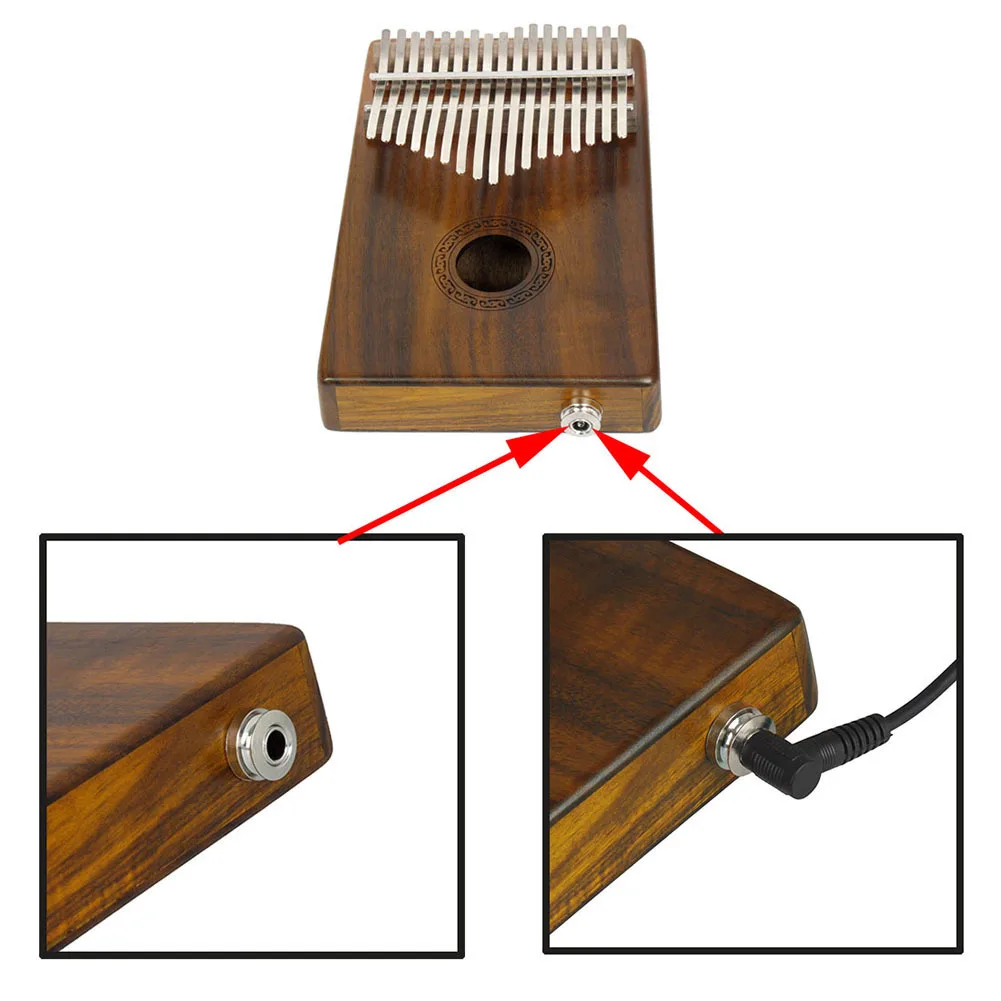 ИРИН 17 ключ EQ одноцветное Акация Mangium Kalimba игрушечное пианино Mbira калимба электрический датчик Африка клавишный инструмент