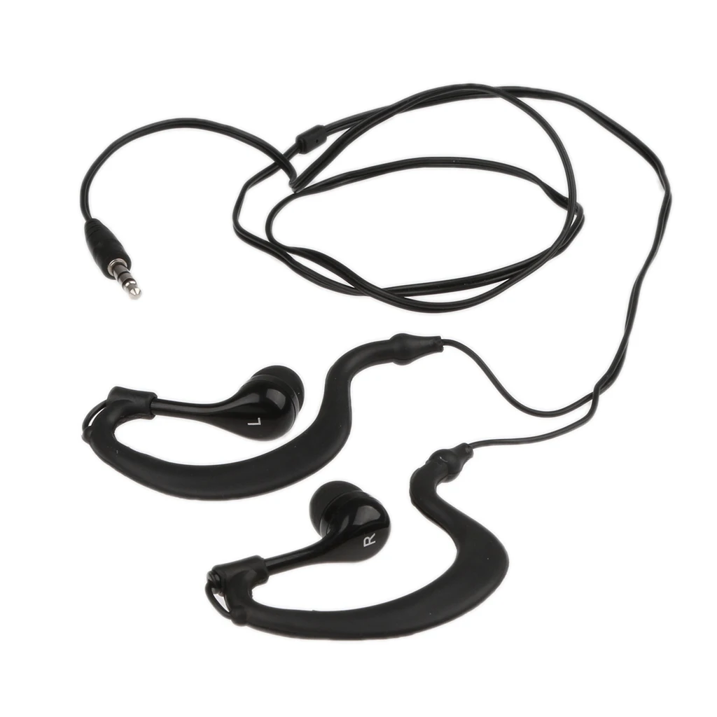 3.5mm Earhook Sport Waterproof IPX8 Earphone Headphone for iPod MP3 Player