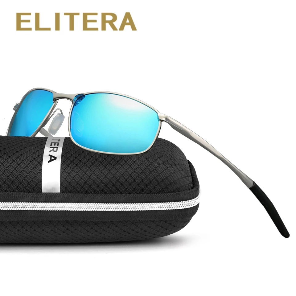 Elitera мужчины поляризованных солнцезащитных очков классические мужские ретро старинные оттенки марка дизайнер солнцезащитные очки uv400