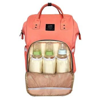 

LAND Diaper Bag Mummy Maternity Nappy Bag Brand Large Capacity Baby Bag Travel Backpack Desiger Nursing Bag for Baby Care