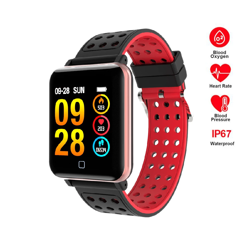 

Fitness Smart Watch Men Women Pedometer Heart Rate Monitor Pressure Touch Screen Bluetooth Running Sports Watch Waterproof