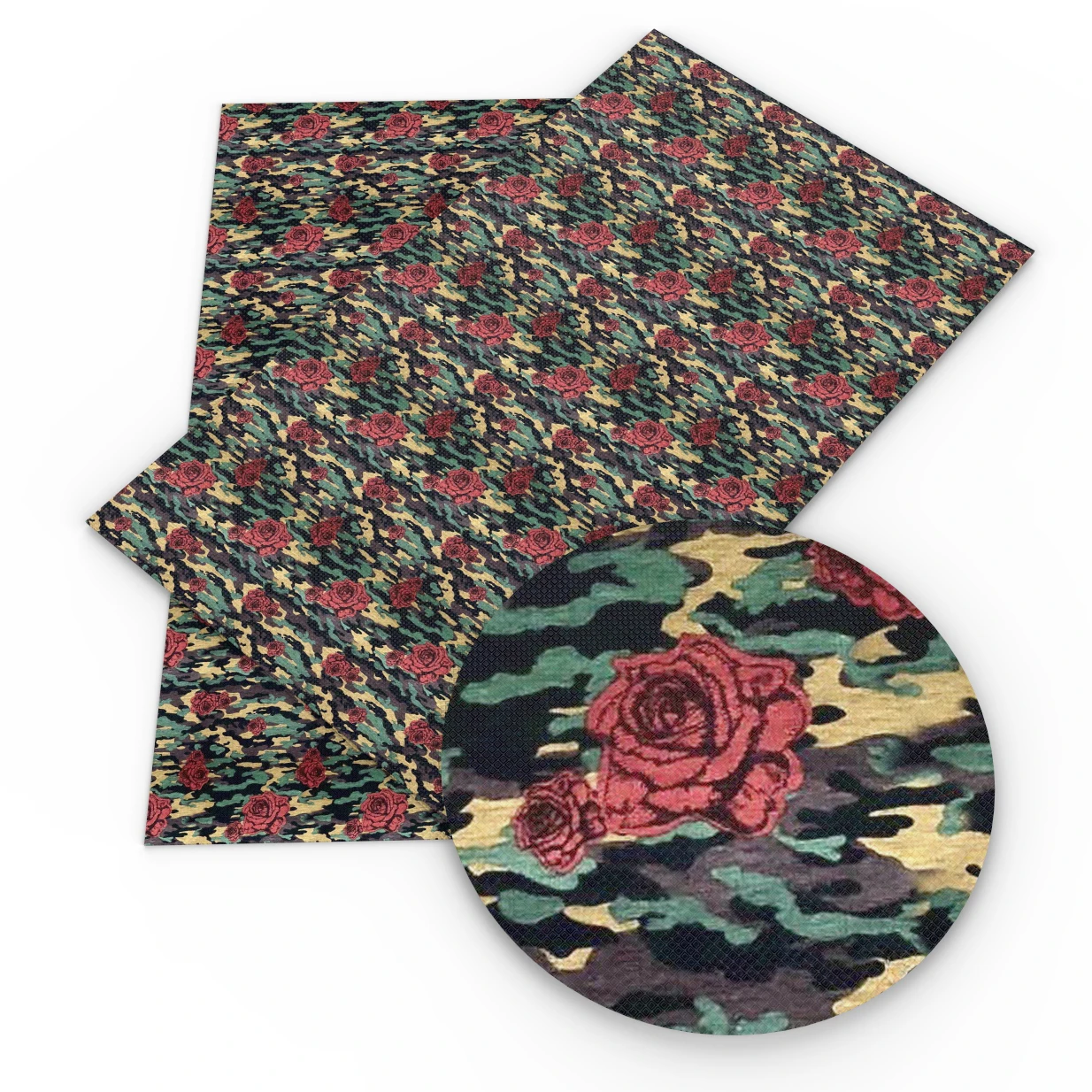 

New 30*140cm Flower Printed Faux Synthetic Leather Patchwork For Hair Bow Bags Phone Case DIY Projectss,1Yc6509
