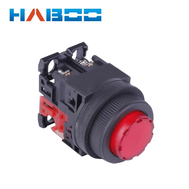 

5pcs packing switch with led momentary dia.30mm high head push button switch led light switch 6v 12v 24v 110v 220v