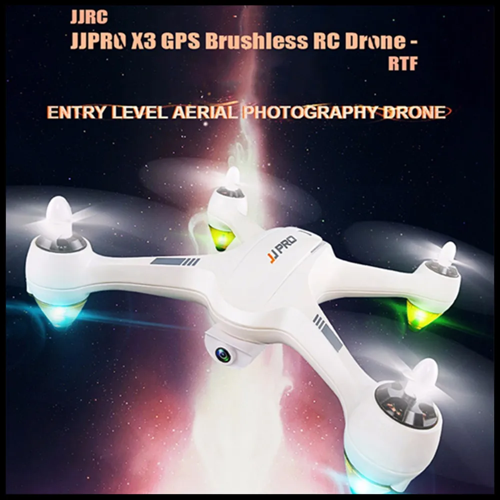 Квадрокоптер JJRC JJPRO X3 Радиоуправляемый с GPS дальность действия 500 м бесщеточный RTF