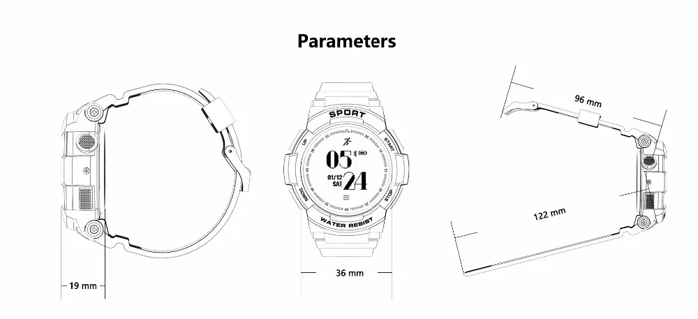 KKTICK F6 Смарт часы-телефон NRF51822 Smartwatch часы для Для мужчин IP68 сна монитор удаленной Камера Носимых устройств или iOS Android