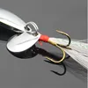 1pcs 5g 7g 10g 13g Metal Silver Sequins Fishing Lures Spoon Lure Hard Baits With Feather Bass Sea lures Wobbles Fishing Tackle ► Photo 2/3