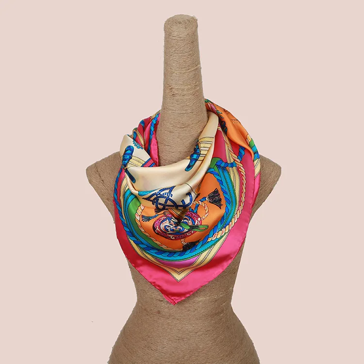 Buy New arrival royal luxurious carriage printed silk