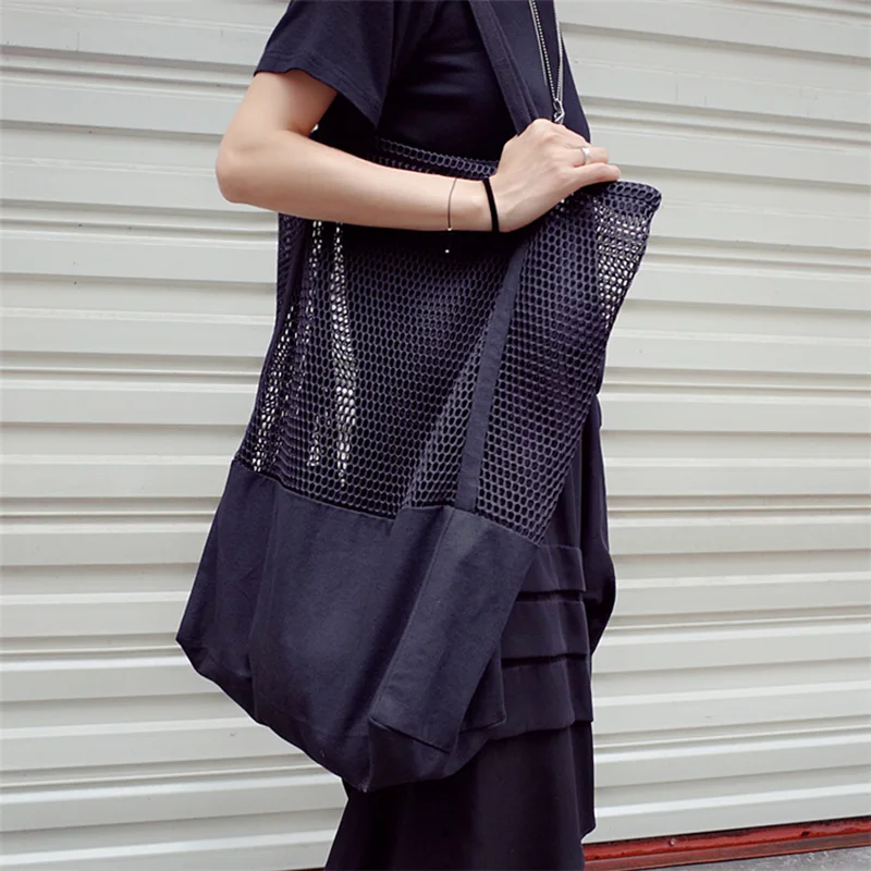 2017 New Fashion Trend Mesh Hollow Foldable Reusable Shopping Bags Canvas Shoulder Bag Large Capacity Shopping Bag Handbags 2017 New Fashion Trend Mesh Hollow Foldable Reusable Shopping Bags Canvas Shoulder Bag Large Capacity Shopping Bag Handbags
