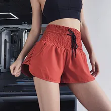 Летние тренажерный зал шорты для женщин для свободные шорты для йоги Professional спортивные бег Высокая талия тренировки Training