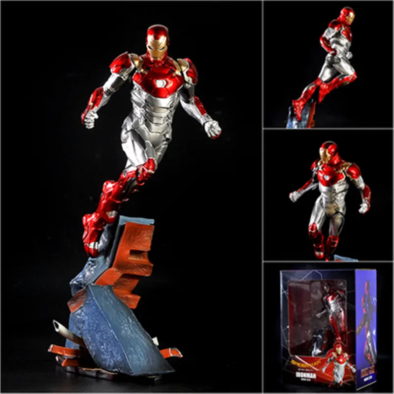 

Spider-Man:Homecoming Superhero Iron Man MK47 Flying Pose Scenes Statue PVC Action Figure Collection Model Toy X1416