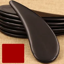 Chifre de búfalo guasha raspando guasha massagem placa corpo rosto olhos ponto facial cone meridiano spa natural massageador barra de beleza