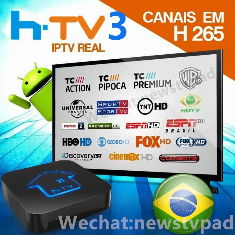 

htv box iptv HTV BOX htv3 H.TV3 h.tv 3 box Brazilian Portuguese TV HD Channels Android IPTV live HTV Media player Brazil BOX