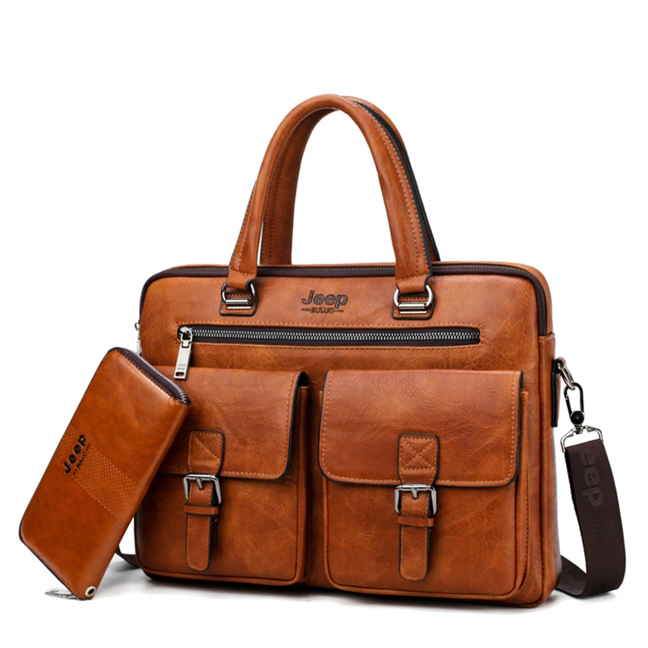 JEEP Mens Business Bag For 13.3 inch Laptop Briefcase | Jewelry Addicts