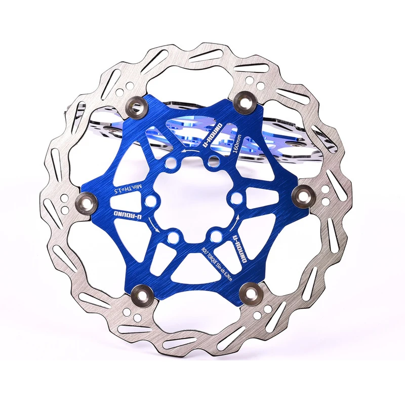 Велосипед Дисковый Тормоз MTB Гидравлический тормоз плавающий вращающийся диск роторы 160 мм/180 мм/колодка для гидравлического тормоза поплавок роторы части велосипеда
