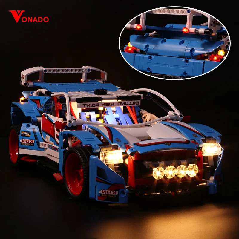 

Vonado Led Light For Lego Rally Racing Machinery Group 42077 race Car Building Blocks Toys Gifts(only light+Battery box)