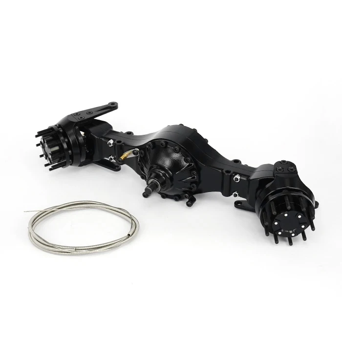 

1Set 1/14 Truck Q911 Series Differential Lock Axle CNC Aluminum Front Rear Chassis Axle Bridge for 1:14 Tamiya Tractor RC Cars