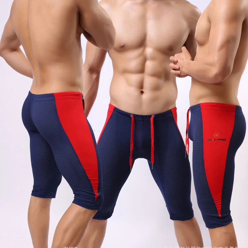 

Braveperson Sexy Net Trunk Man's Yoga Pants Fitness Sleepwear Skiny Tights for Man Sports Outfits Gym Bodywear Man Swimwear