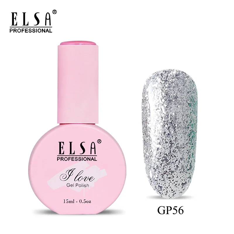 Elsa 15 мл гель для ногтей цветной базовый гель Базовое покрытие гель лак для ногтей Дизайн ногтей УФ светодиодный отмачиваемый гель лак праймер основа красный белый - Цвет: GP56