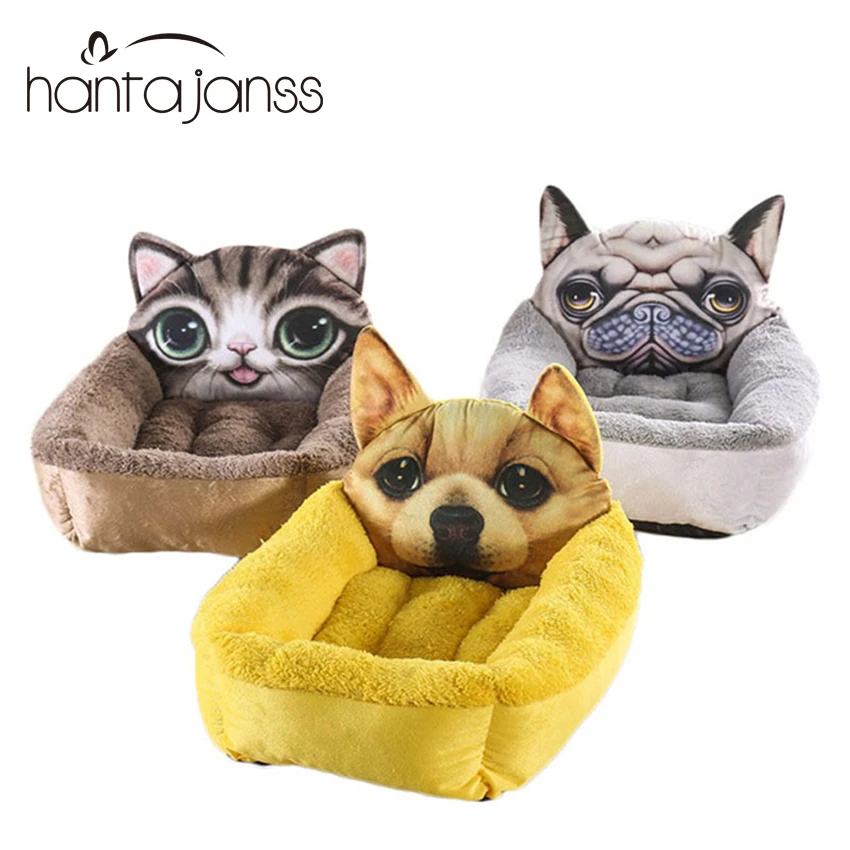 buy Hot Dog House Warm Winter Puppy Cat Bed Puppy Nest Kennel Soft Fleece Pet Sofa Sleeping Bag Mats For Dogs Cat