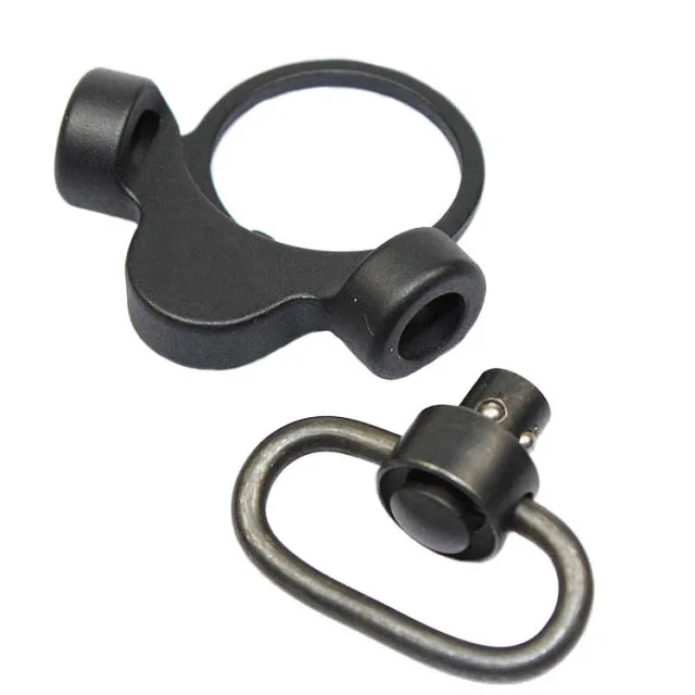 Ambidextrous QD End Plate Sling Mount Adapter Attachment W/ Swivel Push