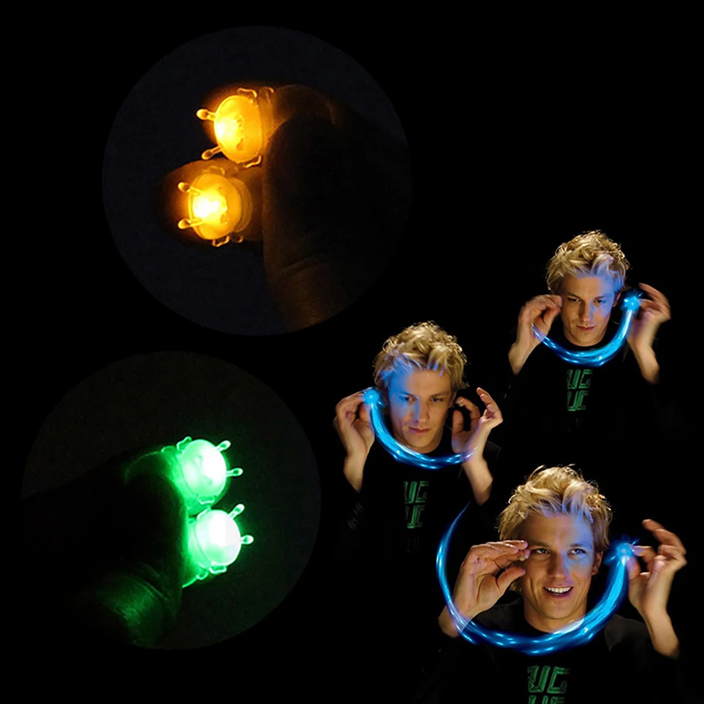 2 шт 3D пчела волшебные огни проектор флуоресцентный палец вечерние трюки реквизит игрушка