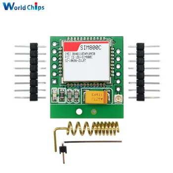 

Small Size SIM800C GSM GPRS Module Replace SIM800L SIM900A STM32 Microcontroller 51 Equipped High TTS MICRO SIM Card Holder