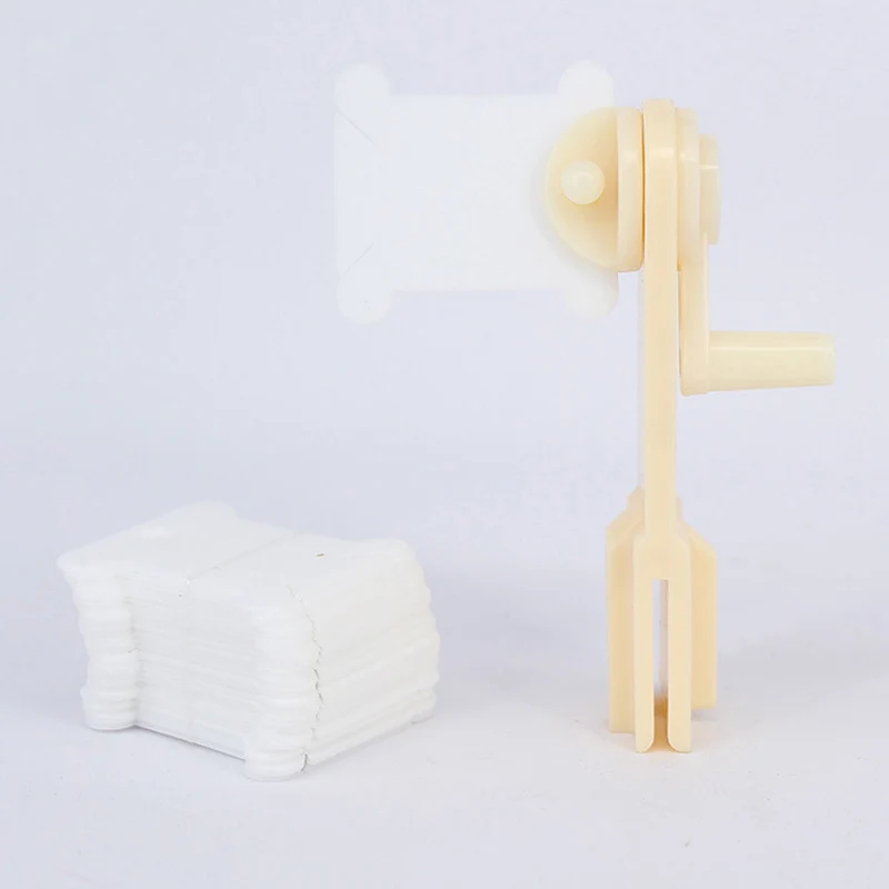 Manual Operation Plastic Sewing Tools 30pcs Thread Card Bobbin Winder Rolling Line Winding Sew Accessories String Winders