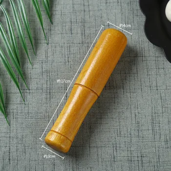 

New Household Mash Garlic Stick Natural Wooden Mash Garlic Rod 100pcs wen6087