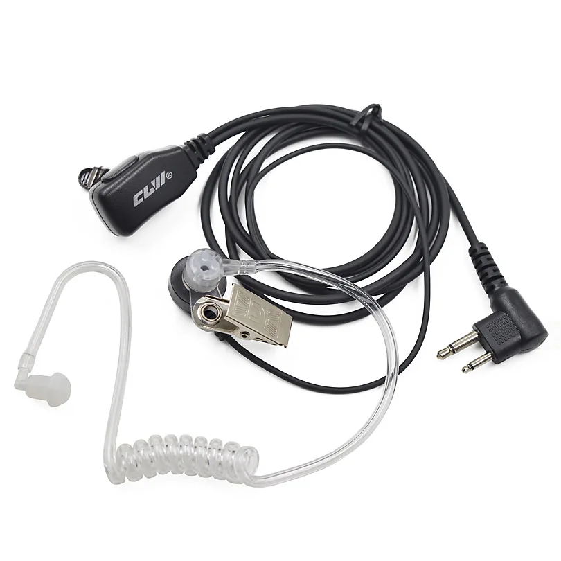 2-контактный Воздушная трубка PTT Mic Динамик гарнитуры для иди и болтай Walkie Talkie “иди и Motorola радио EP450 GP300 CP040 CP140 CP180 CP200 трансивер