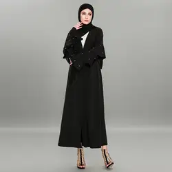 Плюс Размеры 2018 Абаи мусульманских Для женщин мода исламская с длинным рукавом Абаи s турецкий Moslim Jurken турецкий Костюмы элегантный кардиган