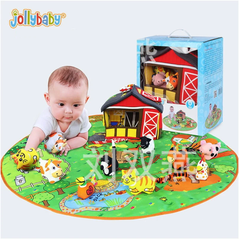 JOLLYBABY детский игрушка Reborn Baby Doll 3D игровой коврик для детей 0-1-3 года, игровой коврик Infantil Обучающие коврик для ползания мультфильм Одеяло