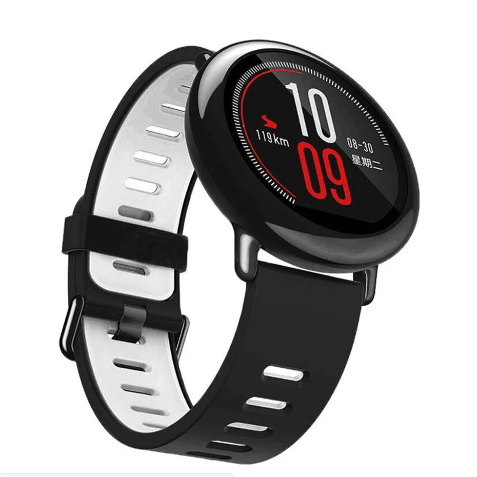 Ouhaobin популярный 22 мм сменный силиконовый спортивный ремешок для Xiaomi HUAMI AMAZFIT Смарт часы ремни многоцветный Sep11