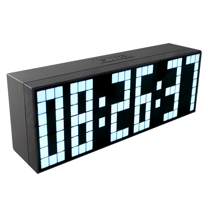 KOSDA большой светодиодный цифровой Настольный настенный Повтор будильника температуры календарь настольные часы Atmos таймер обратного отсчета комнатные часы