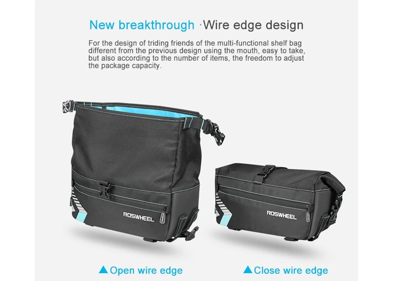 ACEXPNM 6L Waterproof Bike Bag Bicycle Accessories Saddle Bag Cycling Mountain Bike Back Seat Rear Bags Single Shoulder Bag